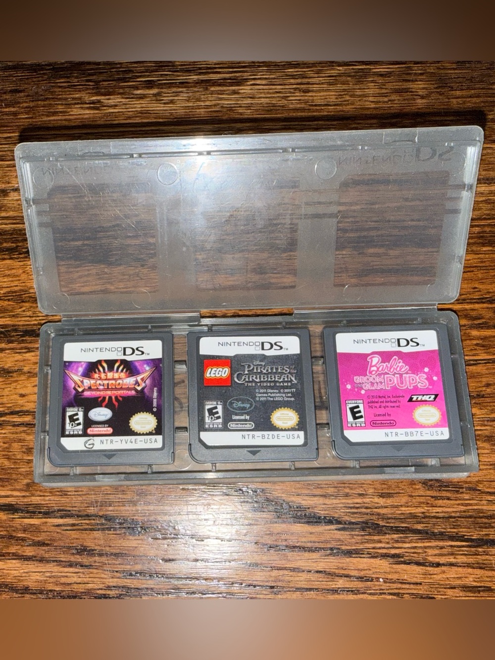 BUNDLE (3) Nintendo DS Games: Barbie Pups, Pirates Of The Caribbean, Spectrobe